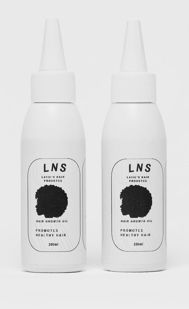 Two bottles of LNS Hair Growth Oil